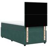 vidaXL Cama box spring con colch&oacute;n terciopelo verde oscuro 90x200 cm