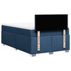 vidaXL Cama box spring con colch&oacute;n tela azul 120x200 cm
