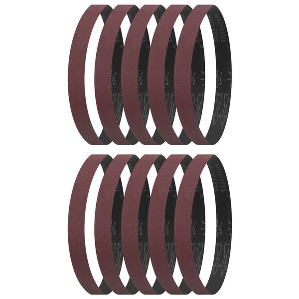 vidaXL Bandas de lijar 10 unidades P100 40x760 mm