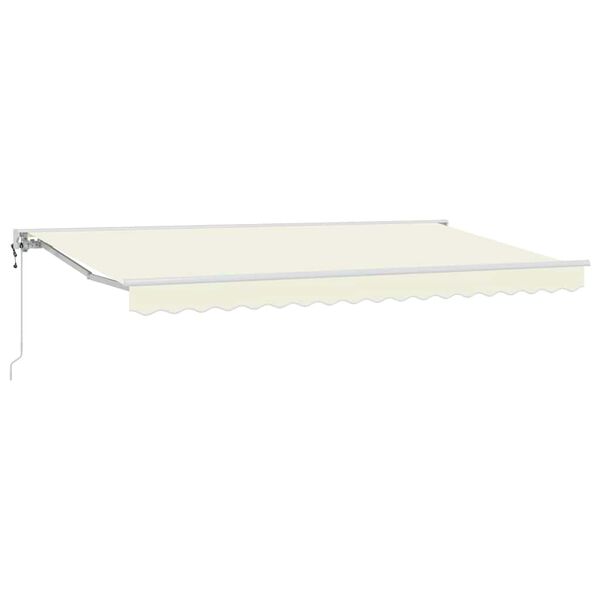 vidaXL Toldo Retr&aacute;ctil Crema 350 x 200 cm Poli&eacute;ster y metal