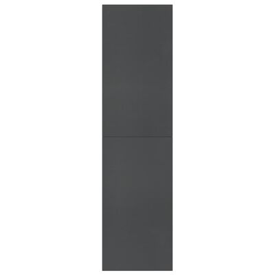 vidaXL Estantería/divisor madera contrachapada gris 155x24x160 cm