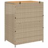 vidaXL Armario Beige 70 x 50 x 87 cm Poli&eacute;ster y Ratten Roly