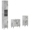 vidaXL Juego de armarios de ba&ntilde;o de 3 piezas HAARLEM Gris Hormig&oacute;n