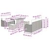 vidaXL Conjunto de sofá de jardín 8 pcs Beige ratán sintético