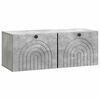 vidaXL Mueble para TV de pared Gris Hormig&oacute;n 78,5 x 31 x 30 cm
