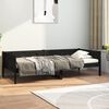 vidaXL Sof&aacute; cama madera maciza de pino negro 90x190 cm