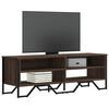 vidaXL Mueble de TV madera de ingeniería marrón roble 122x34x41 cm