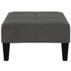vidaXL Sof&aacute; cama 2 plazas con taburete tejido microfibra gris oscuro