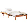 vidaXL Estructura de cama Marr&oacute;n cera 90 x 190 cm