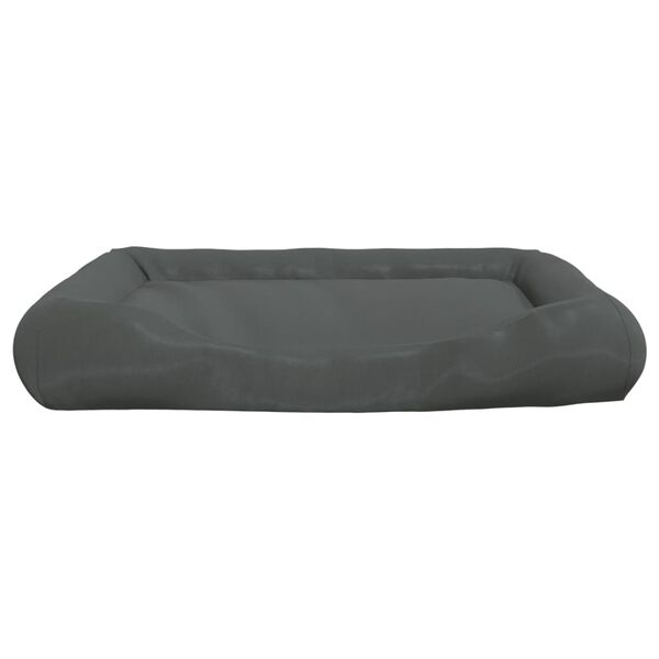 vidaXL Coj&iacute;n perros con almohadas tela oxford gris oscuro 115x100x20cm