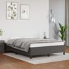 vidaXL Estructura de cama sin colchón cuero sintético gris 140x200 cm