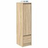vidaXL Aparador alto roble Sonoma 29,5x34x119,5cm madera de ingenier&iacute;a