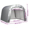 vidaXL Carpa de almacenamiento acero gris 300x300 cm