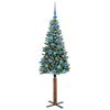 vidaXL &Aacute;rbol de Navidad Delgado con 150 LED con soporte Verde 150 cm