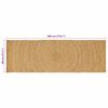 vidaXL Alfombras de &aacute;rea Rectangular Marr&oacute;n 80 x 300 cm yute