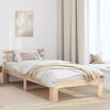 vidaXL Estructura de cama Natural 75 x 190 cm Madera de pino macizo