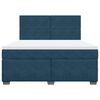 vidaXL Cama box spring con colch&oacute;n terciopelo azul 180x200 cm