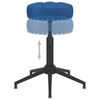 vidaXL Sillas de comedor giratorias 4 uds terciopelo azul