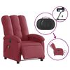 vidaXL Sill&oacute;n de masaje reclinable el&eacute;ctrico tela rojo tinto