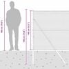 vidaXL Poste de Valla Plateado 100 x 1,4 m (malla de 25 mm) Acero