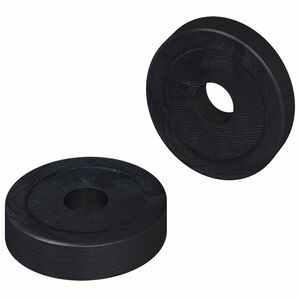 vidaXL adecuado para arandelas planas 2 uds. Negro &empty;15 x 3 mm