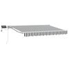 vidaXL Armaz&oacute;n de toldo manual con LEDs Antracita y 3 x 2,5 m