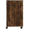 vidaXL Soporte para impresora con ruedas roble ahumado 60x40x68,5 cm