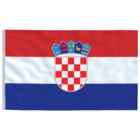 vidaXL Bandera de Croacia 90x150 cm