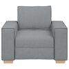 vidaXL Sill&oacute;n sof&aacute; gris claro 100x78x84 cm tela