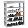 vidaXL Mueble zapatero madera de ingeniería gris sonoma 80x30x98 cm