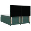 vidaXL Cama box spring con colch&oacute;n terciopelo verde oscuro 180x200 cm
