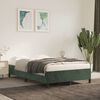 vidaXL Estructura cama sin colch&oacute;n terciopelo verde oscuro 120x200 cm