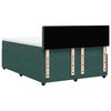 vidaXL Cama box spring con colch&oacute;n terciopelo verde oscuro 140x190 cm