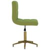 vidaXL Silla de comedor giratoria de terciopelo verde claro