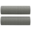 vidaXL Sof&aacute; 2 plazas con almohadas y cojines tela gris oscuro 140 cm