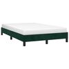 vidaXL Estructura cama sin colch&oacute;n terciopelo verde oscuro 120x190cm