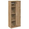vidaXL Mueble de ba&ntilde;o con portarrollos roble artisan 39x22x90 cm