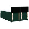 vidaXL Cama box spring con colch&oacute;n terciopelo verde oscuro 140x200 cm