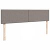 vidaXL Cama otomana con colch&oacute;n y luces LED tela gris taupe 180x200cm