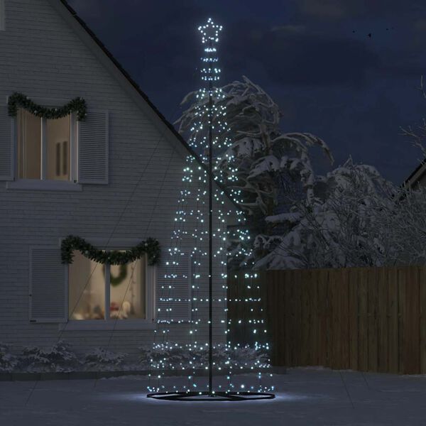vidaXL &Aacute;rbol de Navidad LED 1534 LEDs blanco fr&iacute;o 500 cm