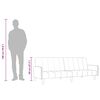 vidaXL Sofá cama de 2 plazas terciopelo gris claro