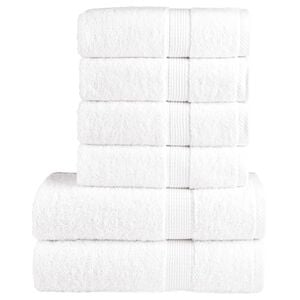 vidaXL Juego de toallas premium SOLUND 6 unidades blanco 600 gsm