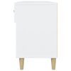 vidaXL Mueble zapatero madera contrachapada blanco brillo 102x35x55 cm