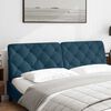 vidaXL Cabecero de cama acolchado terciopelo azul 180 cm