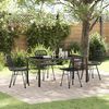vidaXL Conjunto de Comedor de Jard&iacute;n 5 pcs Negro