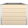 vidaXL Jardinera Marfil 195 x 100 x 45 cm Acero Galvanizado