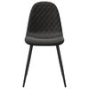 vidaXL Silla de comedor 6 unidades terciopelo negro