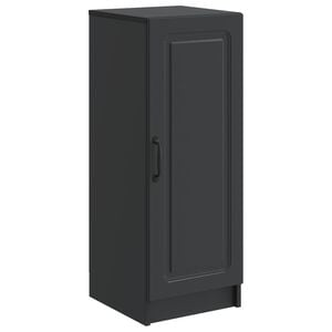 vidaXL Aparador Negro 33 x 34,5 x 87 cm Madera de Ingenier&iacute;a