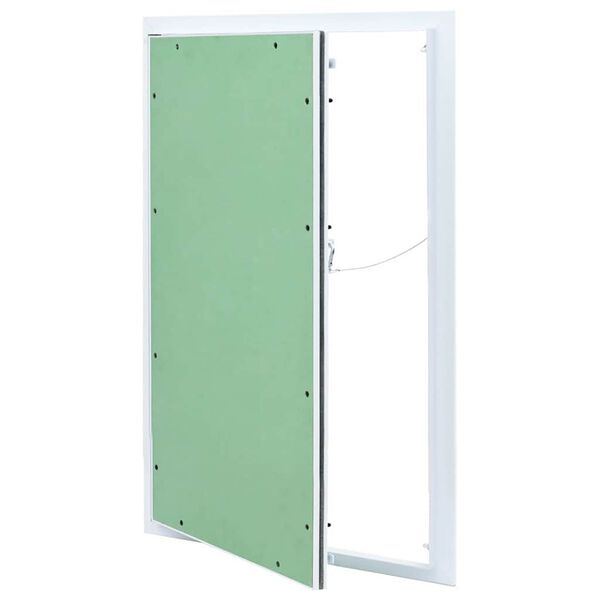 vidaXL Panel de acceso Verde y Plata 55 x 75 cm Aluminio y Pladur