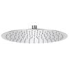 vidaXL Cabezal ducha redondo efecto lluvia acero inoxidable 304 30 cm